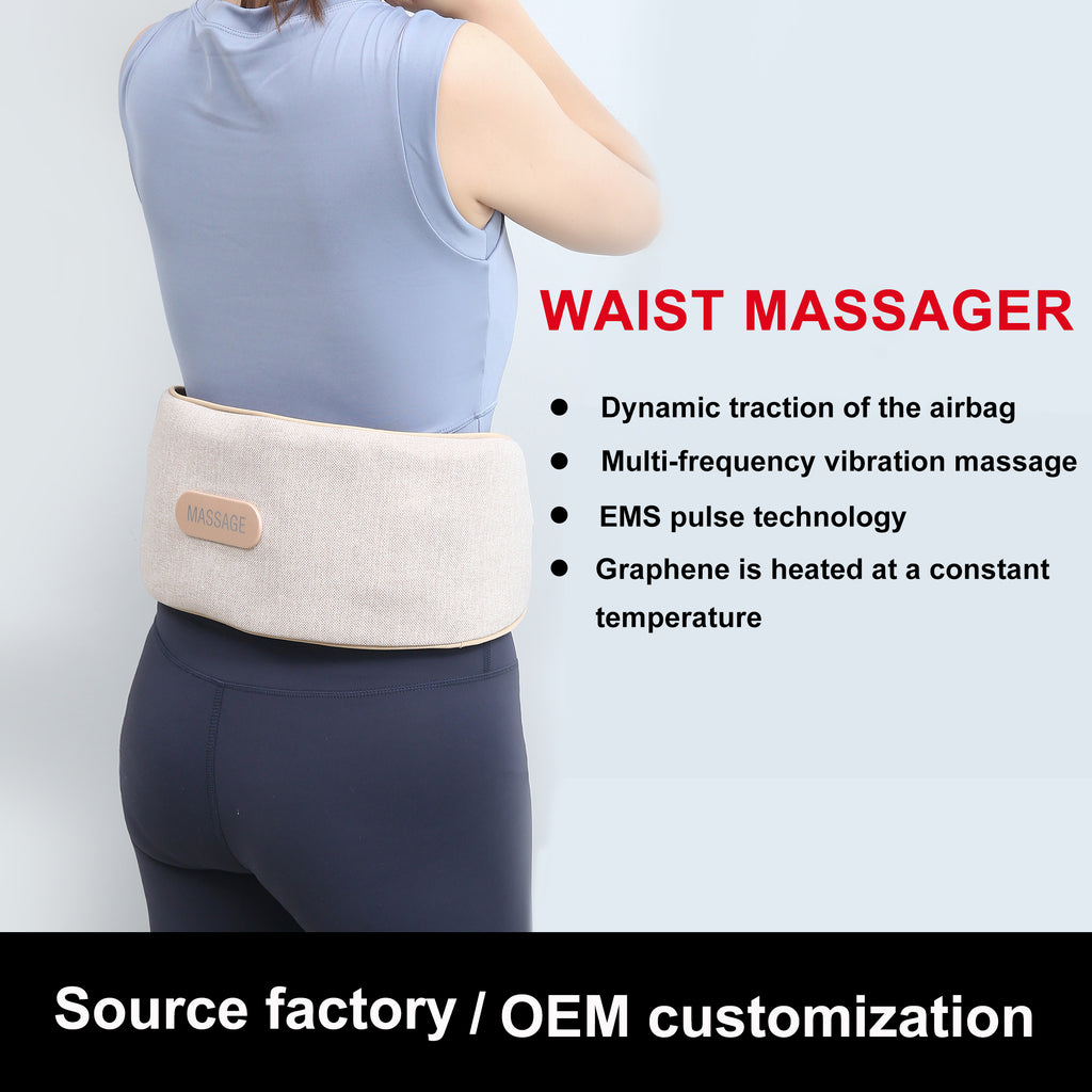 Waist Massager Hot Compress Lumbar Massager